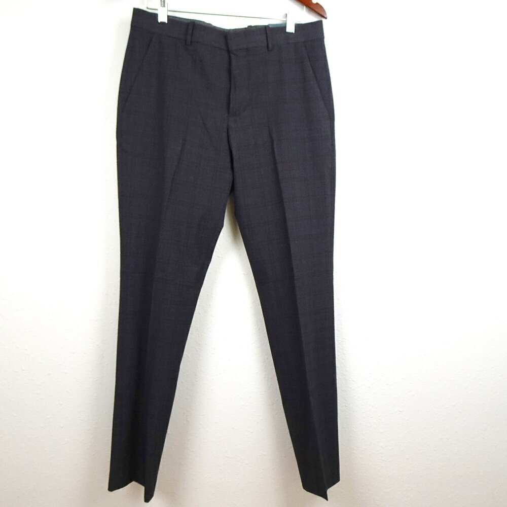 Perry Ellis Slim Fit Pants Men's Size 32x32 Gray Stretch Wrinkle Resistant